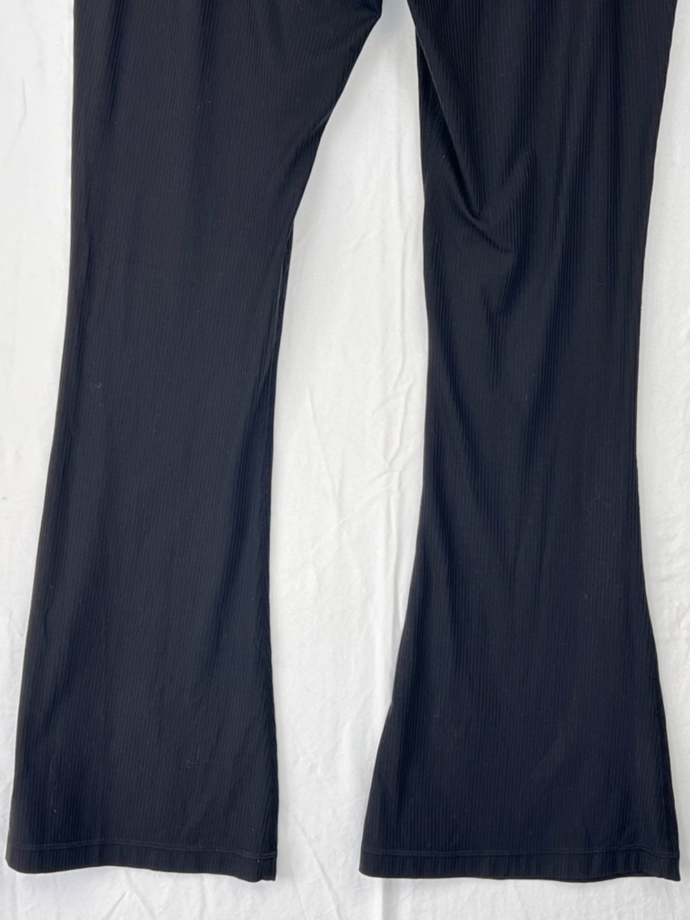 Lululemon Align Ribbed Mini-Flared Pant Black Sz 14 Yoga Travel Casual - Picture 7 of 13